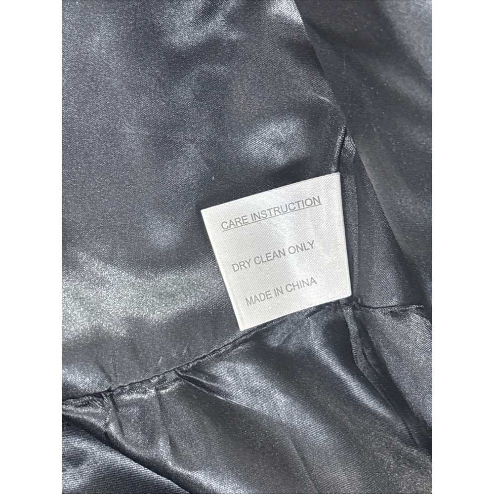 Vintage Jonathan Michael Women's Lambswool Herringbone Overcoat Gray Long Coat - Picture 8 of 11